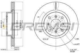 BREMSI CD6453V - DISCHI FRENO - BRAKE DISCS
