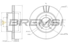 BREMSI CD6455V - DISCHI FRENO - BRAKE DISCS