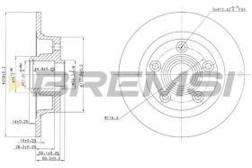 BREMSI CD6456S - DISCHI FRENO - BRAKE DISCS