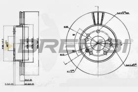 BREMSI CD6457V - DISCHI FRENO - BRAKE DISCS