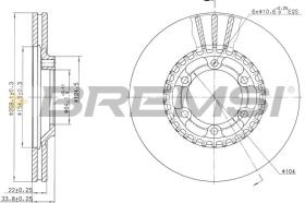 BREMSI CD6459V - DISCHI FRENO - BRAKE DISCS