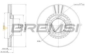 BREMSI CD6461V - DISCHI FRENO - BRAKE DISCS