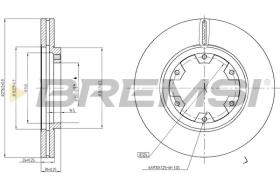 BREMSI CD6464V - DISCHI FRENO - BRAKE DISCS