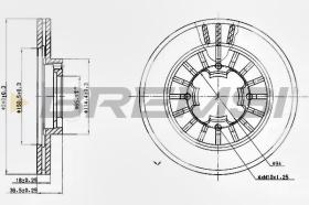 BREMSI CD6465V - DISCHI FRENO - BRAKE DISCS
