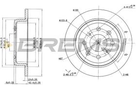 BREMSI CD6468S - DISCHI FRENO - BRAKE DISCS