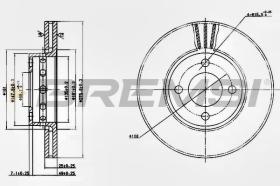 BREMSI CD6471V - DISCHI FRENO - BRAKE DISCS