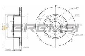 BREMSI CD6478S - DISCHI FRENO - BRAKE DISCS