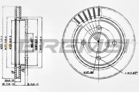 BREMSI CD6479V - DISCHI FRENO - BRAKE DISCS