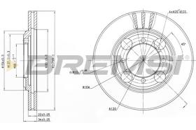 BREMSI CD6482V - DISCHI FRENO - BRAKE DISCS