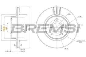 BREMSI CD6485V - DISCHI FRENO - BRAKE DISCS
