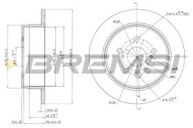 BREMSI CD6486S - DISCHI FRENO - BRAKE DISCS