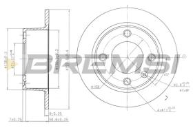 BREMSI CD6490S - DISCHI FRENO - BRAKE DISCS