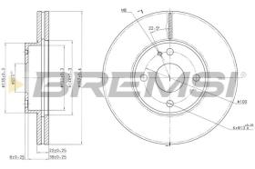 BREMSI CD6495V - DISCHI FRENO - BRAKE DISCS