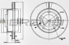BREMSI CD6496V - DISCHI FRENO - BRAKE DISCS