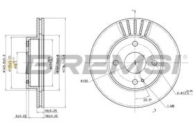 BREMSI CD6497V - DISCHI FRENO - BRAKE DISCS