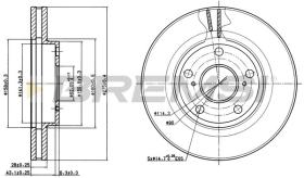 BREMSI CD6501V - DISCHI FRENO - BRAKE DISCS