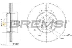 BREMSI CD6502V - DISCHI FRENO - BRAKE DISCS