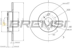 BREMSI CD6504S - DISCHI FRENO - BRAKE DISCS