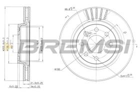BREMSI CD6510V - DISCHI FRENO - BRAKE DISCS