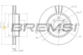 BREMSI CD6511V - DISCHI FRENO - BRAKE DISCS