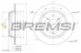 BREMSI CD6512S - DISCHI FRENO - BRAKE DISCS