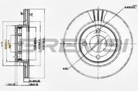 BREMSI CD6517V - DISCHI FRENO - BRAKE DISCS