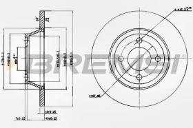 BREMSI CD6518S - DISCHI FRENO - BRAKE DISCS
