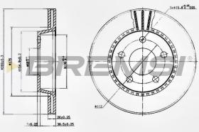 BREMSI CD6519V - DISCHI FRENO - BRAKE DISCS