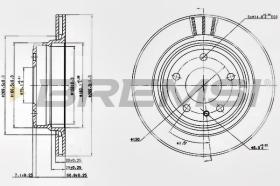 BREMSI CD6520V - DISCHI FRENO - BRAKE DISCS