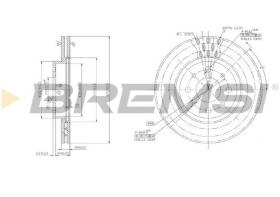 BREMSI CD6521V - DISCHI FRENO - BRAKE DISCS