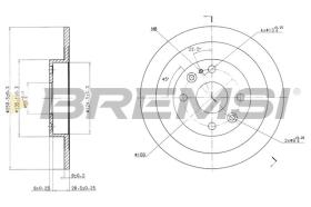BREMSI CD6523S - DISCHI FRENO - BRAKE DISCS