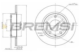 BREMSI CD6524S - DISCHI FRENO - BRAKE DISCS
