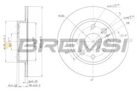 BREMSI CD6525S - DISCHI FRENO - BRAKE DISCS