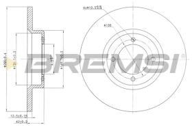BREMSI CD6527S - DISCHI FRENO - BRAKE DISCS
