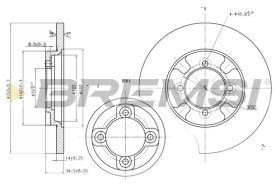 BREMSI CD6531S - DISCHI FRENO - BRAKE DISCS