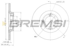BREMSI CD6533S - DISCHI FRENO - BRAKE DISCS