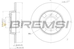 BREMSI CD6538S - DISCHI FRENO - BRAKE DISCS