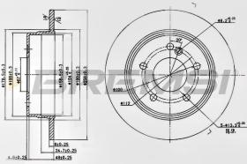 BREMSI CD6539S - DISCHI FRENO - BRAKE DISCS