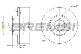 BREMSI CD6541S - DISCHI FRENO - BRAKE DISCS