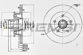 BREMSI CD6542S - DISCHI FRENO - BRAKE DISCS
