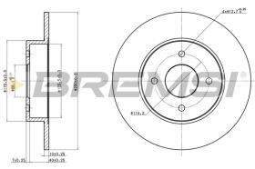 BREMSI CD6546S - DISCHI FRENO - BRAKE DISCS