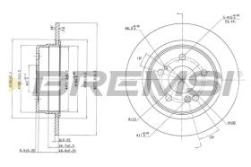 BREMSI CD6548S - DISCHI FRENO - BRAKE DISCS