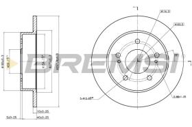 BREMSI CD6549S - DISCHI FRENO - BRAKE DISCS