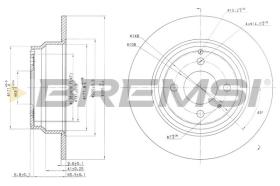 BREMSI CD6551S - DISCHI FRENO - BRAKE DISCS