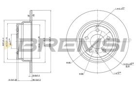 BREMSI CD6552S - DISCHI FRENO - BRAKE DISCS