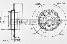 BREMSI CD6553S - DISCHI FRENO - BRAKE DISCS