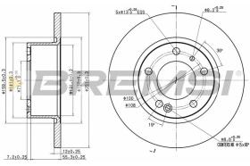 BREMSI CD6554S - DISCHI FRENO - BRAKE DISCS