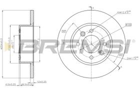 BREMSI CD6557S - DISCHI FRENO - BRAKE DISCS