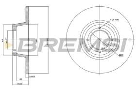 BREMSI CD6559S - DISCHI FRENO - BRAKE DISCS