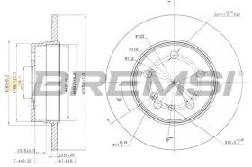 BREMSI CD6560S - DISCHI FRENO - BRAKE DISCS